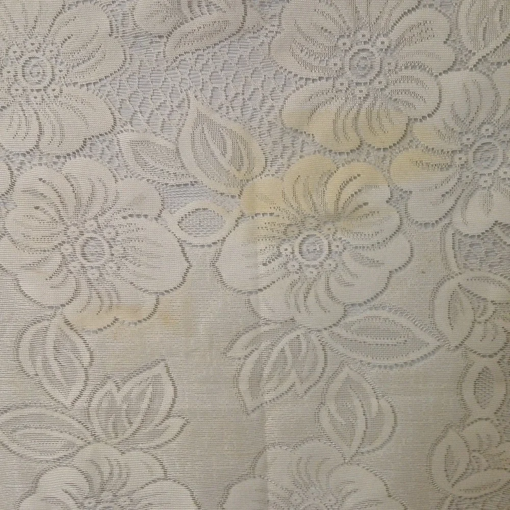 Vintage‎ Polyester Doily, Small Tablecloth For Accent Table 35 Inch By 35 In